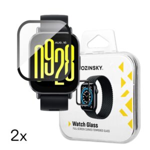 Strap Wozinsky  Wozinsky Full Glue Tempered Glass for Xiaomi Redmi Watch 5 Active (2 pcs.) 