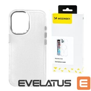 Nugarėlės dėklai Wozinsky  Wozinsky Glitter Case for Samsung Galaxy S25+ - Clear with Glitter 