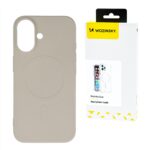 Back panel cover Wozinsky  Liquid Silicone Case MagSafe for Samsung Galaxy S25+ - Beige 