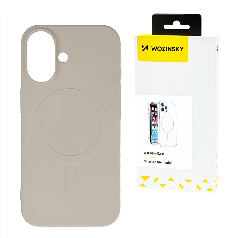 Tagakaaned Wozinsky Liquid Silicone Case MagSafe for Samsung Galaxy S25+ - Beige