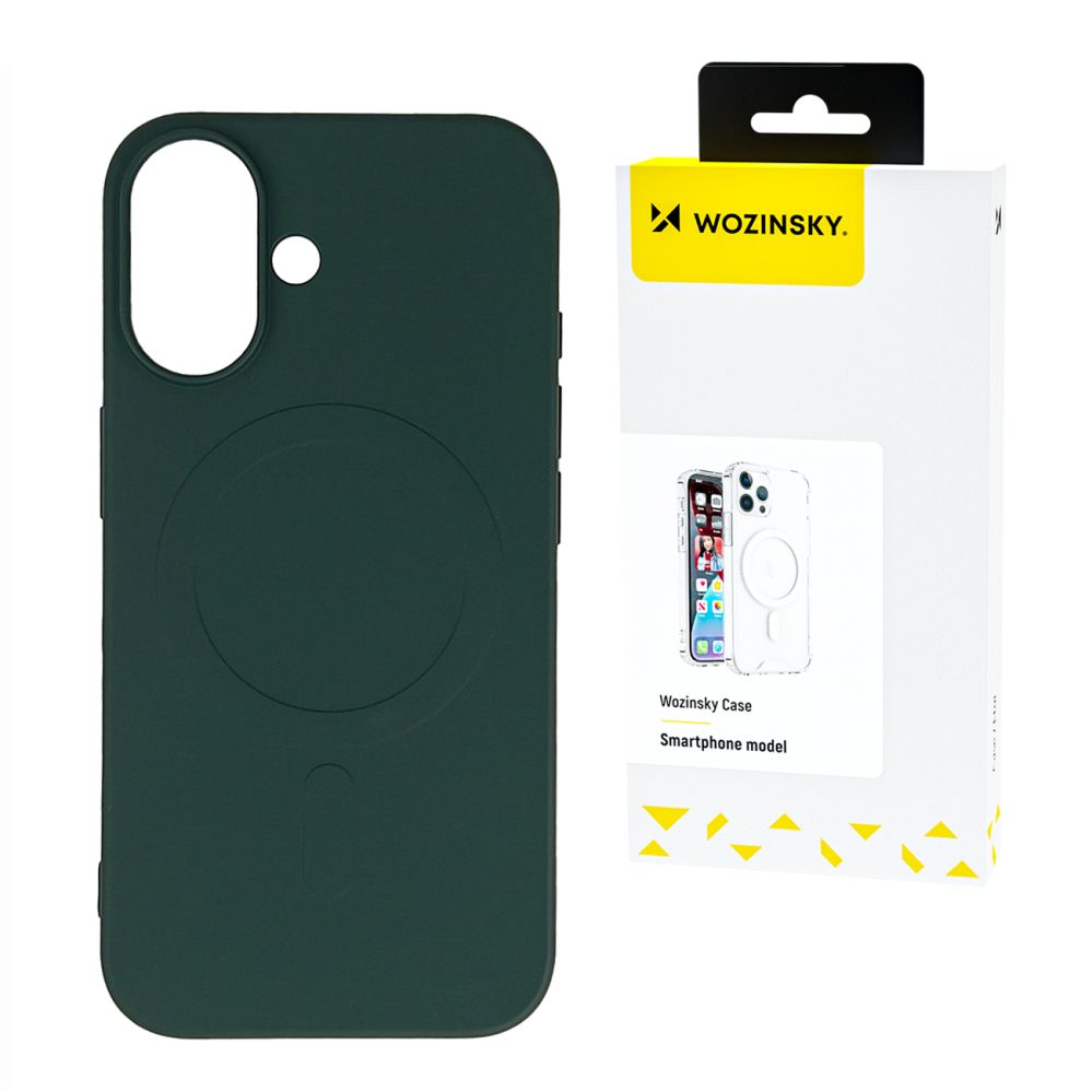Tagakaaned Wozinsky Liquid Silicone Case MagSafe for Samsung Galaxy S25+ - Green