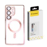 Tagakaaned Wozinsky  Wozinsky Electroplated Case with Magsafe for Samsung Galaxy S25+ - Pink 