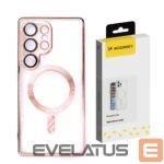 Back panel cover Wozinsky  Wozinsky Electroplated Case with Magsafe for Samsung Galaxy S25 - Pink 