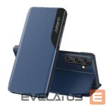 Nugarėlės dėklai Hurtel  Eco Leather View Case elegant case with flap and stand function for Samsung Galaxy A56 - blue 