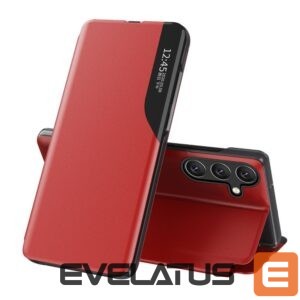 Nugarėlės dėklai Hurtel  Eco Leather View Case elegant case with flap and stand function for Samsung Galaxy A26 - red 