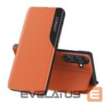 Back panel cover Hurtel  Eco Leather View Case elegant case with flap and stand function for Samsung Galaxy A26 - orange 