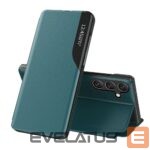 Tagakaaned Hurtel  Eco Leather View Case elegant case with flap and stand function for Samsung Galaxy A26 - green 
