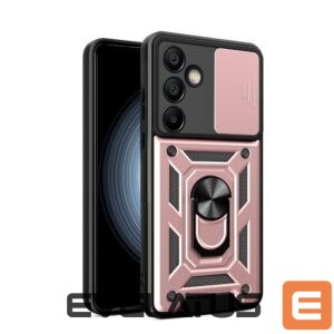 Nugarėlės dėklai Hurtel  Hybrid Armor Camshield with Stand and Camera Cover for Samsung Galaxy A26 - Pink 