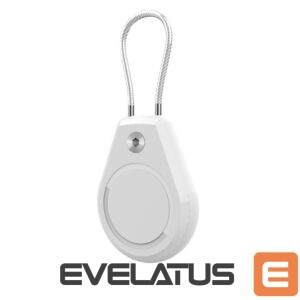 Aizmugurējais vāciņš Hurtel  Apple AirTag Case Waterproof with Steel Cable - White 