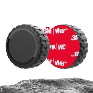 Aizmugurējais vāciņš Hurtel  Apple AirTag Case, Screw-on, Waterproof, Self-Adhesive - Black - 4 pieces 