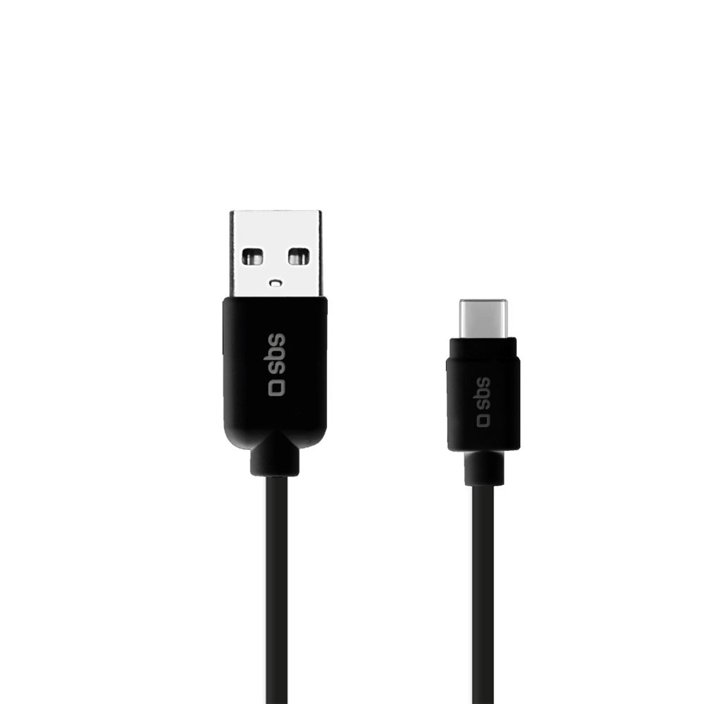 Kabelis SBS SBS TECABLETYC1KPOS USB-A - USB-C Cable 1m - Black