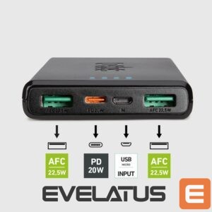 Išorinė baterija SBS  Powerbank SBS TTBB10000FASTPD20K 10000 mAh 20W with Power Delivery - black 