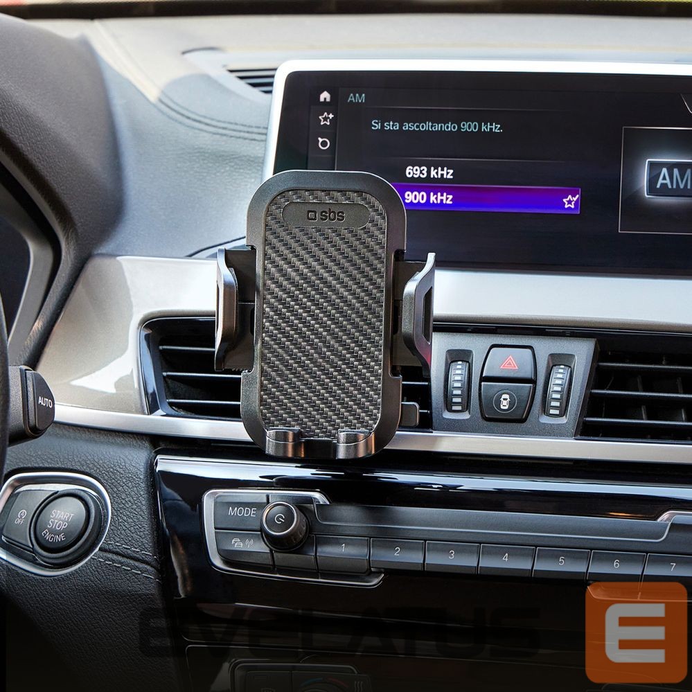 Auto holder SBS SBS TEHWSUPCLIPSTG smartphone holder for air vent, with reinforced jaws - black