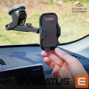 Auto holder SBS  SBS TEHWSUPWIND smartphone holder telescopic with suction cup - black 