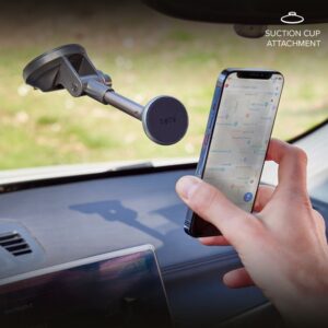 Automatinis laikiklis SBS  SBS TESUPMAGEXT Telescopic Smartphone Holder Compatible with MagSafe - Black 