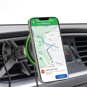Automatinis laikiklis SBS  Smartphone holder with wireless charger SBS TESUPMAGWIR15W for air vent, compatible with MagSafe - black 