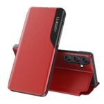 Nugarėlės dėklai Hurtel  Eco Leather View Case elegant case with flap and stand function for Samsung Galaxy A36 - red 