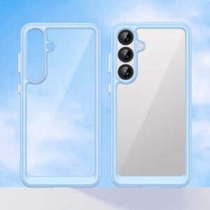 Nugarėlės dėklai Hurtel  Outer Space Case for Samsung Galaxy A36 Cover with Flexible Frame - Blue 