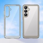 Back panel cover Hurtel  Outer Space Case for Samsung Galaxy A36 Cover with Flexible Frame - Semi-Transparent, Black 