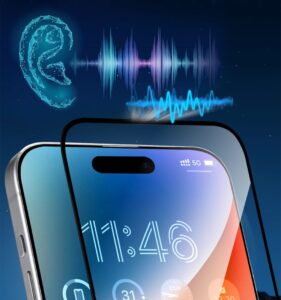 Apsauginiai stiklai Joyroom  Joyroom JR-MKN0313 Corning Eyecare Tempered Glass for iPhone 15 Plus/16 Plus 