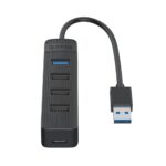 Adapteris Orico  Orico TWU32-4A USB-A 3.1 hub / 1x USB-A 3.1 + 3x USB-A 2.0 + USB-C 5V/3A - black 