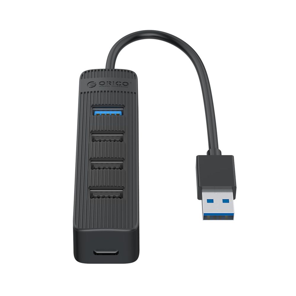 Üleminek Orico Orico TWU32-4A USB-A 3.1 hub / 1x USB-A 3.1 + 3x USB-A 2.0 + USB-C 5V/3A - black