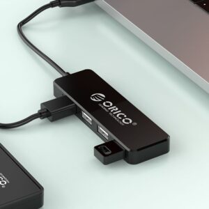 Converter Orico  Orico FL01 USB-A Hub Docking Station 4x USB-A 2.0 - Black 