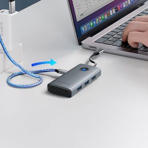 Parveidotājs Orico  USB-A (female) || USB-C (męski) || USB-C (female) || HDMI-A (female) 