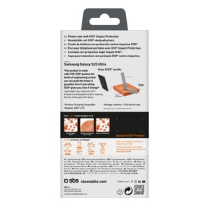 Nugarėlės dėklai SBS  SBS D3O Case for Samsung Galaxy S25 Ultra - Black 