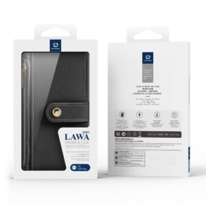 Aizmugurējais vāciņš Dux Ducis  Dux Ducis Lawa Leather Case for Samsung Galaxy S25+ with Detachable Magnetic Wallet - Black 