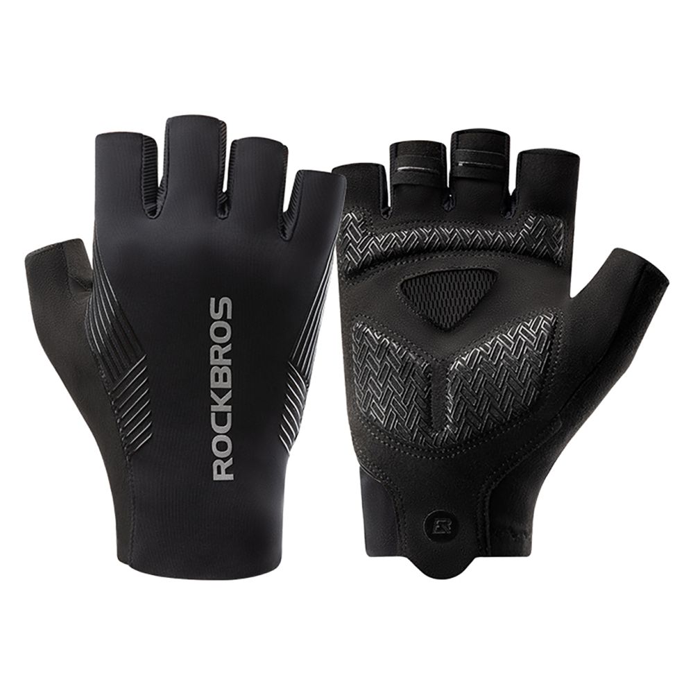 Bicycle accessory Rockbros Rockbros cycling gloves spring/summer/autumn, short fingers, size: M - black