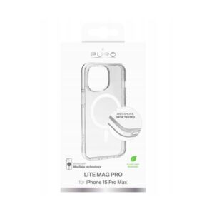 Aizmugurējais vāciņš Puro  Puro Cover in TPU+PC "LITE MAG" with Magsafe for iPhone 16E, transparent 