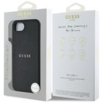 Nugarėlės dėklai Guess  Guess PU Grained Classic Logo case with MagSafe for iPhone 16e - black 