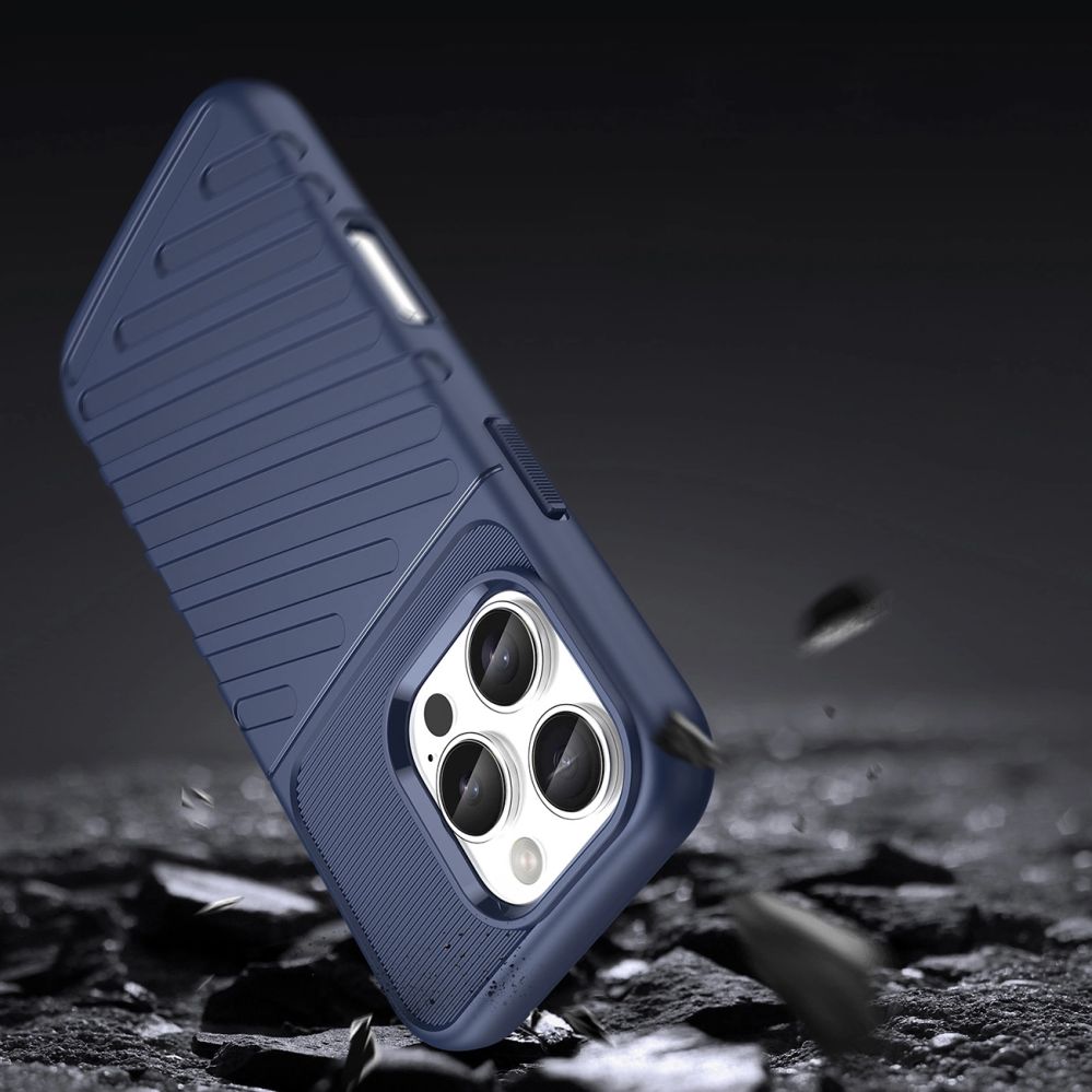 Nugarėlės dėklai Hurtel Thunder Case for iPhone 16e Silicone Armored Cover - Blue