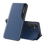 Back panel cover Hurtel  Eco Leather View Case elegant case with flap and stand for Samsung Galaxy S25 Edge - blue 