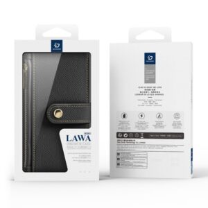 Aizmugurējais vāciņš Dux Ducis  Dux Ducis Lawa Leather Case for iPhone 16 - Black 