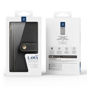 Aizmugurējais vāciņš Dux Ducis  Dux Ducis Lawa Leather Case for iPhone 16 Pro - Black 