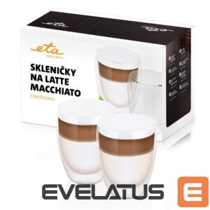 Cita mazā sadzīves tehnika ETA  | Latte Macchiato Glasses | 418193020 | For coffee | 2 pc(s) | Dishwasher proof 