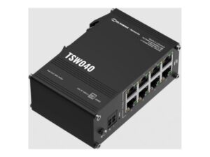 Server - Other Accessories Teltonika  TSW040 Unmanaged 8-port PoE+Industrial Switch, 2-pin industrial DC power socket, 7 – 57 VDC, PoE-out 44-57 VDC, DIN rail bracket 