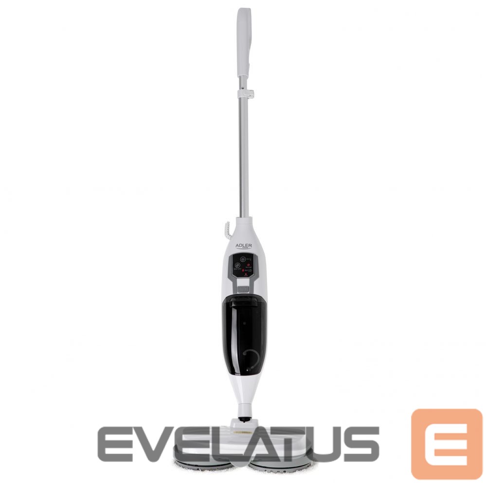 Putekļusūcējs Adler Rotary Steam Mop | AD 7052 | Corded operating | Washing function | Power 1300 W | White