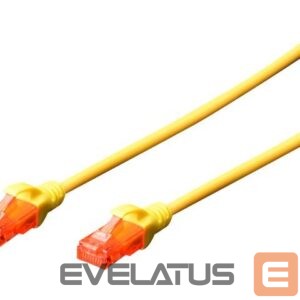 Converter Digitus  Patch cord | CAT 6 U-UTP | AWG 26/7 | Cable length: 2 m | Yellow 