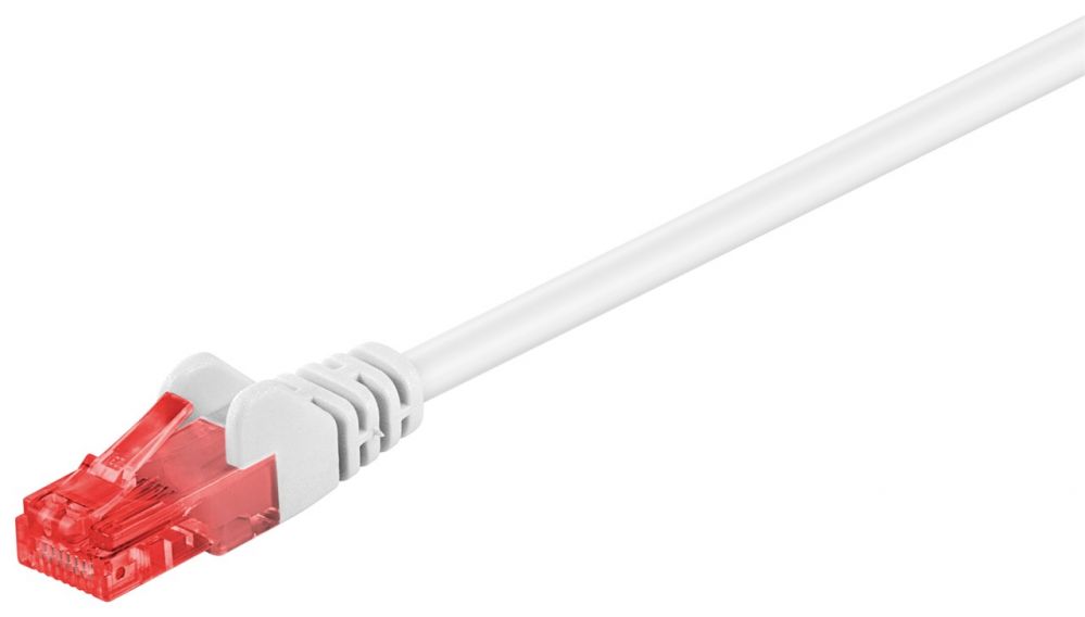 Converter Goobay Patch Cable | 68633 CAT 6 U/UTP | PVC | Cable length: 1 m | White