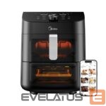 Lauagrillid Midea  Two Zone Airfryer | MAD1100DADK | Power 1850 W | Capacity 4.4/6.4 L | Rapid Air technology | Black 