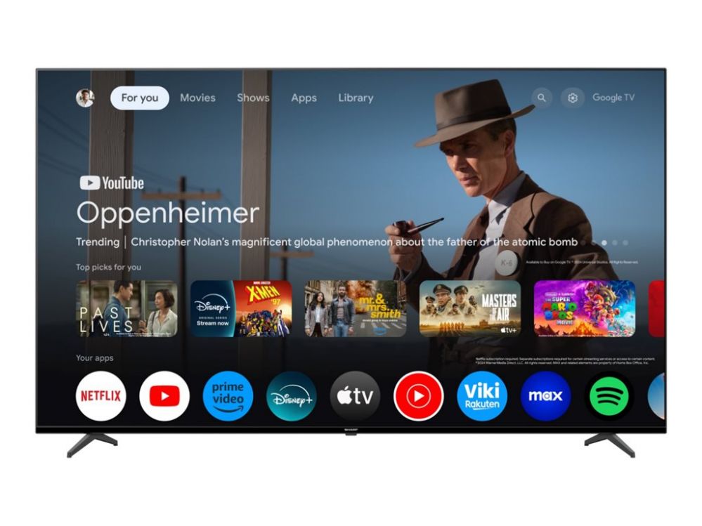 Televiisorid Sharp 70GL4260E | 70" | Smart TV | Google TV | 4K Ultra HD