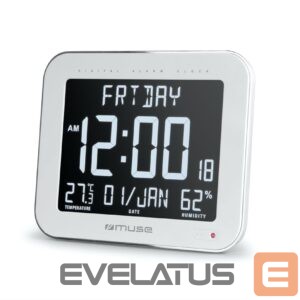 Interaktīvs risinājums Muse  | Wall Clock with Alarm Function | M-090 WMC | White 