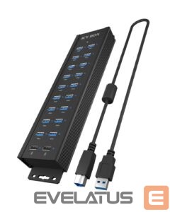 Cita datorprece Raidsonic  | 20-in-1 USB HUB with power supply, on/off button and mounting brackets | IB-HUB1720-U3 
