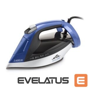 Glūdeklis ETA  Steam Iron | 227690000 Chloe | Steam Iron | 2600 W | Water tank capacity 350 ml | Continuous steam 40 g/min | Silver/Blue 