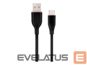 Įkroviklis Cablexpert  Premium silicon Type-C USB charging and data cable, 1.5 m | CC-USB2S-AMCM-1.5M-BK 