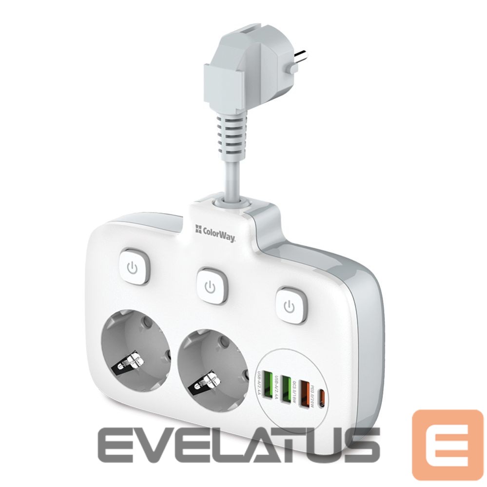 Kaabel ColorWay Power Socket | CW-CHE24PDW