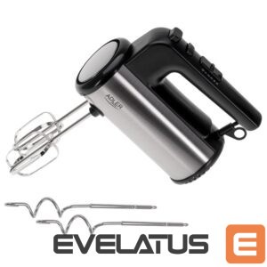 Maišytuvai ir maišytuvai Adler  Hand mixer | AD 4232 | Hand Mixer | 900 W | Number of speeds 5 | Turbo mode | Black/Stainless Steel 
